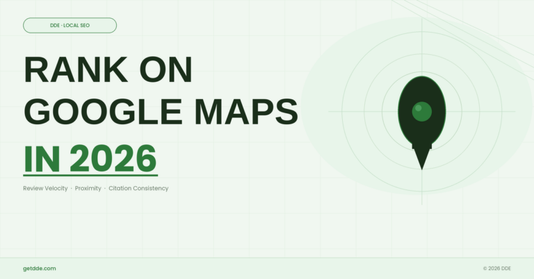 rank on google maps in 2026 dde