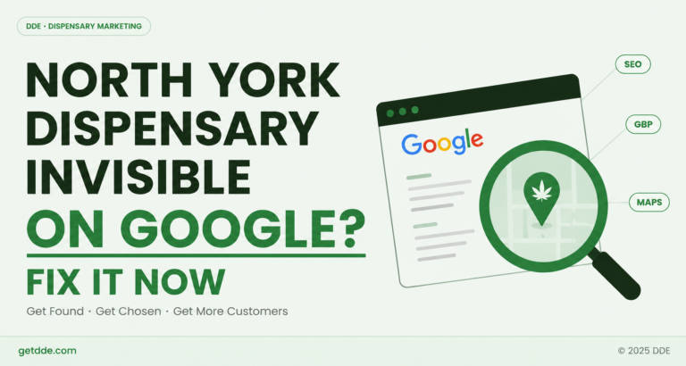north york dispenary visiblilty on google and how to fix it now - getdde